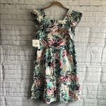 BeachLunchLounge tropical palm tree, beachy lightweight dress women’s size S nwt Photo 1