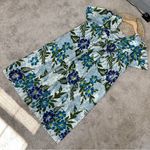 The Vermont Country Store Cotton Shortsleeve Muumuu Hawaiian Midi Dress Floral L Green Size L Photo 2