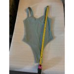 SheIn Green Ribbed Tank Bodysuit Size XS Basics Classic Bodycon Casual Colorful Photo 7