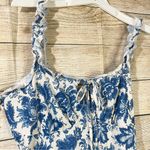 SheIn floral ruched sides knot front stretchy bodycon blue dress Size XLarge NEW Photo 8