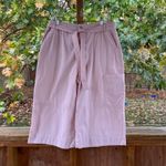 Maeve Anthropologie  Wide Leg Utility Culottes Light Pink Size L Photo 2