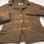 HWR Anthropologie Brown Textured sweater jacket Photo 7