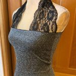 New, Silver Sequin Mesh Bandeau Top. Size 6 Photo 6