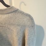 autumn cashmere Cropped Boxy Crewneck Beige Knit Sweater | L Photo 4