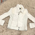 Bebe  Vintage y2k rabbit fur leather jacket size small Photo 0