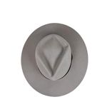 Yellow 108 Dylan Fedora Gray Wool Wide Brim Hat Size Medium Photo 5