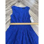 City Studio Juniors Lace Trim Mini Fit & Flare Dress Size 0 Bright Royal Blue Photo 4