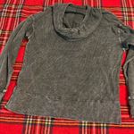 Michael Stars Michael Starr, Los Angeles, women’s waffle knit Gray Hooded Shirt Photo 6