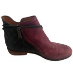 VeraCruz Artisan Distressed Leather Bootie Shoes Plum and Black Euro 38 US 7.5 Photo 2