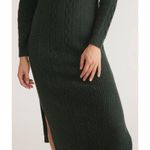Marine layer  Olina Long Sleeve Donegal Sweater Midi Dress Green Gables Small NWT Photo 3