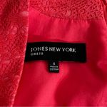 Jones New York Sheath Dress Textured Lace Coral Orange Size 4 Photo 9