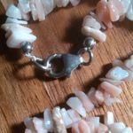 Peruvian Pink Opal Chips Sterling Silver Necklace (36 Inch) Photo 4