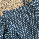 Haute Hippie blue and white fleur di lis design 2 piece short pajamas Photo 11