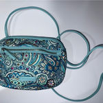Vera Bradley MVera Bradley Daisy Dot Paisley Iconic RFID Little Crossbody Faux Leather P Photo 0