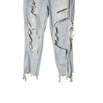 American Eagle  Comfort Stretch Waistband‎ Ripped Mom Jeans Light Wash Size 4 Photo 2
