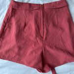 Charlotte Russe High Waited Tailored Flap Shorts In Burnt Orange  Photo 1