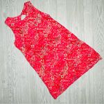 Island beach tie dye style sleeveless midi beach dress coverup tropical LG Red Photo 0