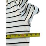 Blue Rain  Ivory & Black Striped Short Sleeve Dress Women Size Large NWT | 9-16 Photo 4
