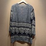 Fig and Flower Women’s Bohemian Tunic Shirt Size XL Blue Photo 4