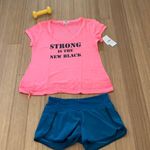 Pink Lotus NWT  “strong is the new black” Photo 1