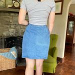 Edge Vintage Gitano Wrap Denim Skirt with Fringe Jean skirt 90s vtg Photo 3