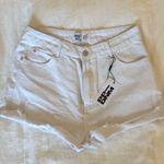 Princess Polly White Denim Shorts Photo 0