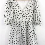 For Love & Lemons NEW  White Floral Mini Dress size Medium Connie Cottagecore Photo 2