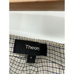Theory ‎ Classic Skinny Ankle Pants Glen Plaid Yellow Gray Brown Women's Size 6 Photo 3
