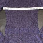 Veronica Beard  Lilia Metallic Knit Mock Neck Flared Cuff Sweater Fitted Sz M Photo 2