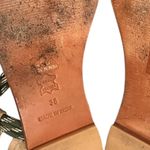 Anthropologie REETA Green Tan Braided Gladiator Style Flat Sandals 38 Photo 6