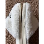 Shiraleah  White Faux Fur MRS. Wifey Honeymoon Wedding Bridal Slippers L/XL 9-11 Photo 8