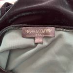 Kasper & Company ASL Dark Green Velvet Long Sleeve Top Size Large Stretch Black Photo 3