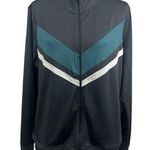 Zelos Old School Long Sleeve Athletic Track Jacket Full Zip Size Large Photo 0