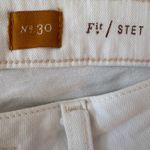 Anthropologie  Pilcro and the Letterpress White Denim Jeans Straight Leg  Size 30 Photo 4