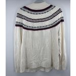 Christopher & Banks Christoper & Banks Women Fair Isle Full Zip Sweater Size 1X Plus Cotton Holiday Photo 7