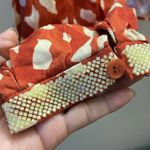 ZARA Printed Linen Blend Twisted Beaded Cuffs Cropped top and skirt set Photo 7