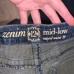 Zenim blue natural waist mid low bootcut jeans Size 12 Photo 8