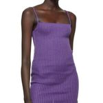a. roege hove Purple Square Neck Mini Dress Photo 0