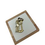 AJC Lady Woman Golfer Golf Humor Lapel Pin Brooch gold toned brooch Photo 7