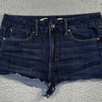 Seven 7 Denim Shorts Women 14 Tummyless High Rise Cut Off Dark Wash Embroidered Photo 0