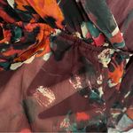 Abercrombie & Fitch Burgundy Bell Sleeve Sheer Mini Dress Photo 9