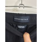 Aeropostale  Pants Womens Small Black Baggy Cargo Parachute Pull On Cotton Photo 2
