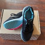 Skechers  Black and Teal Athletic Shoes Photo 3
