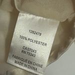 Joie  Shirt Womens Medium Beige Floral Cropped Smocked Strappy Pull On Large Photo 3