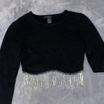 Forever 21 Sequin Fringe Crop Top Photo 0