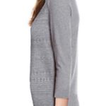 Buffalo David Bitton 🆕  crew neck 3/4 sleeve gray stretchy sweater small Photo 2