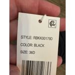 Bleu Rod Beattie  Kore Shirred Underwire Bandeau Bikini Swim Top Black‎ Size 36D Photo 3