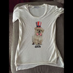 Wildfox  party pup lil bro graphic short sleeve t shirt size small Photo 2