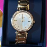 CHAPS NWT  Gold Tone w Crystals Watch Photo 10