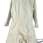 Faherty Jumpsuit Womens Large Overland Twill Cream Long Sleeve Organic Cotton Photo 7